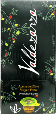 28,95 € Free Shipping | 168 units box Olive Oil Valdezarza Virgen Extra Spain Single Doses 1 cl