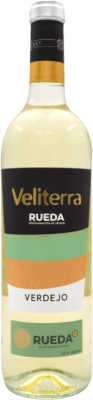 6,95 € 免费送货 | 白酒 Veliterra D.O. Rueda 西班牙 Verdejo 瓶子 75 cl