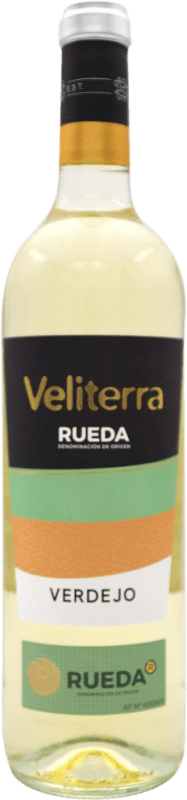 6,95 € Spedizione Gratuita | Vino bianco Veliterra D.O. Rueda Spagna Verdejo Bottiglia 75 cl