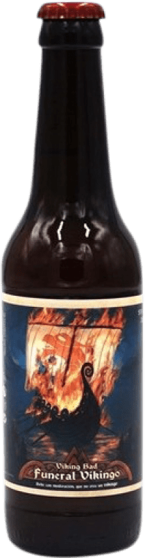 3,95 € Kostenloser Versand | Kräuterlikör Viking Bad Hidromiel Funeral Vikingo Spanien Drittel-Liter-Flasche 33 cl