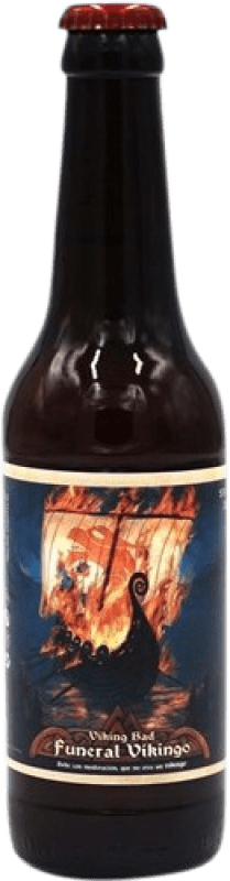 5,95 € Бесплатная доставка | Травяной ликёр Viking Bad Funeral Vikingo Испания Бутылка на треть 33 cl Hidromiel — Медовуха