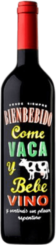 6,95 € Spedizione Gratuita | Vino Rosso Vintae Bienbebido Come Vaca Giovane D.O.Ca. Rioja Spagna Bottiglia 75 cl