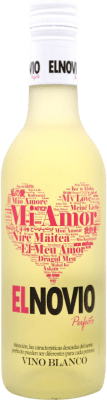 2,95 € Envio grátis | Vinho Branco Vitivinícola del Mediterráneo El Novio Perfecto D.O. Valencia Espanha Garrafinha 25 cl
