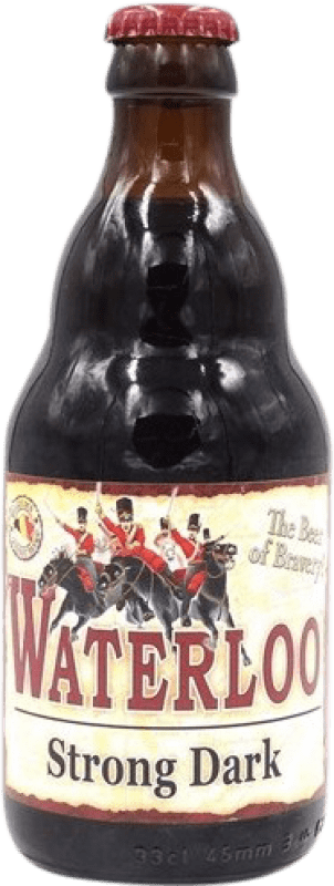 2,95 € 免费送货 | 啤酒 Waterloo Lager, Dark Ale — 深色 比利时 三分之一升瓶 33 cl Strong — 浓烈