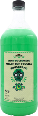 32,95 € Бесплатная доставка | Ликер крем Whisbrand Melón con Tequila Мексика Специальная бутылка 3 L