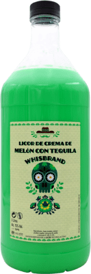 32,95 € Envío gratis | Crema de Licor Whisbrand Melón con Tequila México Botella Especial 3 L