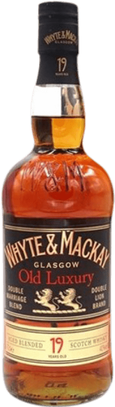 88,95 € Envio grátis | Whisky Blended Whyte & Mackay Old Luxury Espécime de Colecionador Reino Unido 19 Anos Garrafa 70 cl