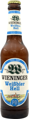 2,95 € Spedizione Gratuita | Birra Wieninger Weibbier Hell Germania Bottiglia Terzo 33 cl