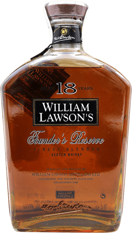 83,95 € Kostenloser Versand | Blended Whisky William Lawson's Founder's Reserve — Gereift Großbritannien 18 Jahre Flasche 70 cl