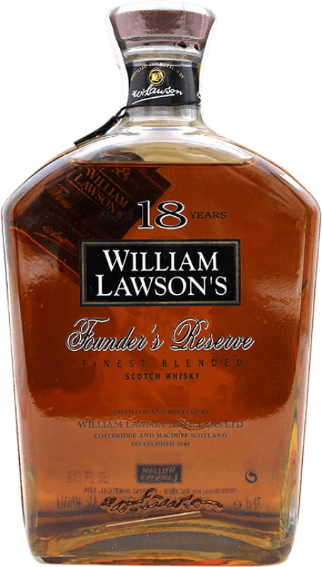 83,95 € Kostenloser Versand | Whiskey Blended William Lawson's Founder's Reserve Großbritannien 18 Jahre Flasche 70 cl