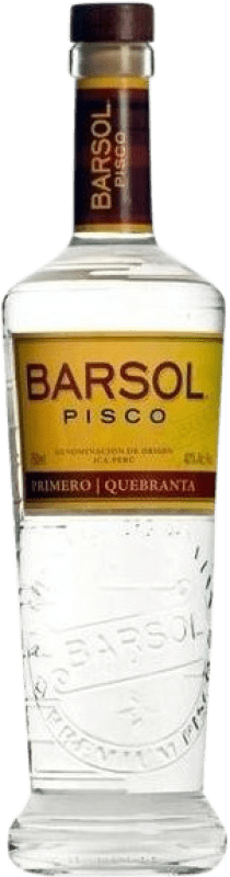 53,95 € 免费送货 | Pisco Barsol Puro Quebranta 秘鲁 瓶子 70 cl