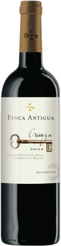 27,95 € Free Shipping | Red wine Finca Antigua Aged D.O. La Mancha Castilla la Mancha Spain Tempranillo, Merlot, Syrah, Cabernet Sauvignon Magnum Bottle 1,5 L