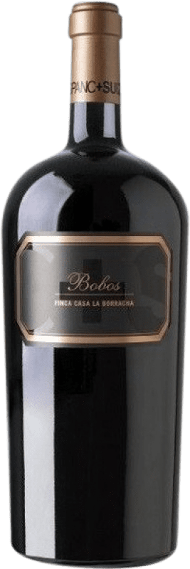 169,95 € 免费送货 | 红酒 Hispano-Suizas Bobos Finca Casa la Borracha D.O. Utiel-Requena 巴伦西亚社区 西班牙 Bobal 瓶子 Jéroboam-双Magnum 3 L