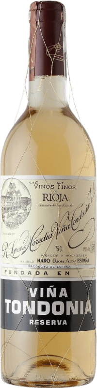 54,95 € Spedizione Gratuita | Vino Bianco López de Heredia Viña Tondonia Riserva D.O.Ca. Rioja La Rioja Spagna Viura, Malvasia 75 cl