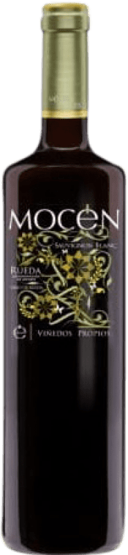 12,95 € Spedizione Gratuita | Vino bianco Mocén D.O. Rueda Castilla y León Spagna Sauvignon Bianca Bottiglia 75 cl