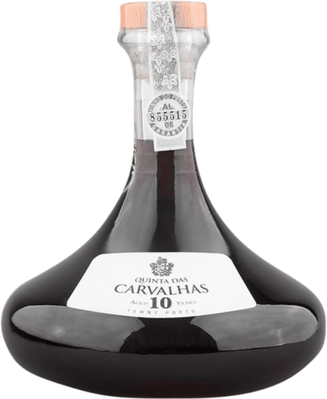 57,95 € Kostenloser Versand | Rotwein Real Companhia Velha Quinta das Carvalhas Tawny, Limitierte Edition I.G. Porto Portugal 10 Jahre Flasche 75 cl