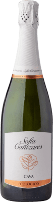 14,95 € Spedizione Gratuita | Spumante bianco Sofía Cañizares. Ecológico Brut D.O. Cava Comunità Valenciana Spagna Macabeo, Chardonnay Bottiglia 75 cl