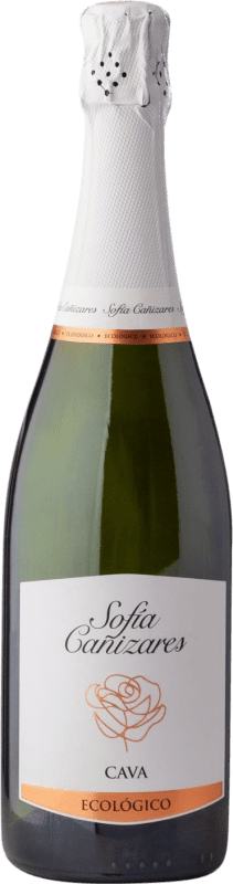 14,95 € 免费送货 | 白起泡酒 Sofía Cañizares. Ecológico 香槟 D.O. Cava 巴伦西亚社区 西班牙 Macabeo, Chardonnay Eco 生态 有机 天然 瓶子 75 cl