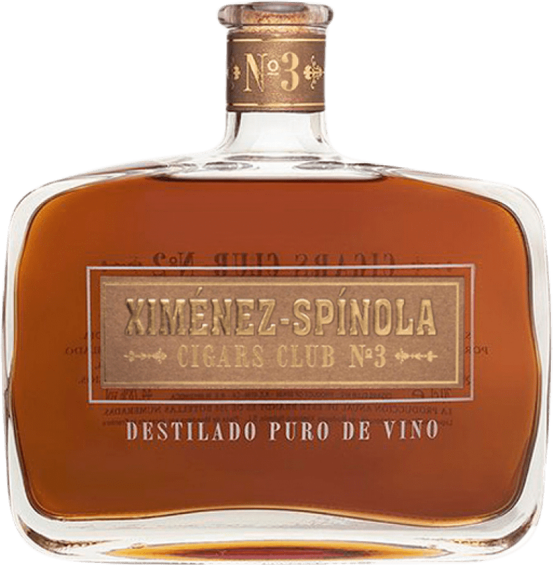 534,95 € Spedizione Gratuita | Brandy Ximénez-Spínola Cigars Club Nº 3 Andalusia Spagna Pedro Ximénez 12 Anni 70 cl