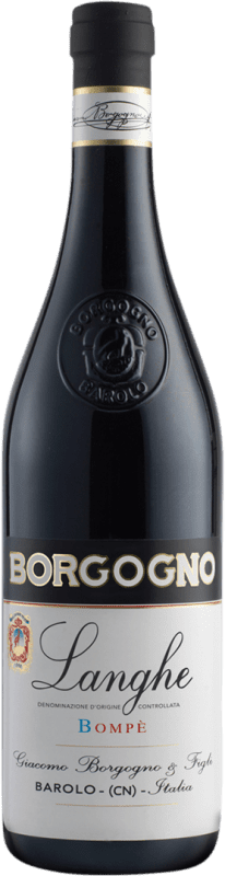 42,95 € Бесплатная доставка | Красное вино Giacomo Borgogno Bompè D.O.C. Langhe Италия Barbera бутылка 75 cl