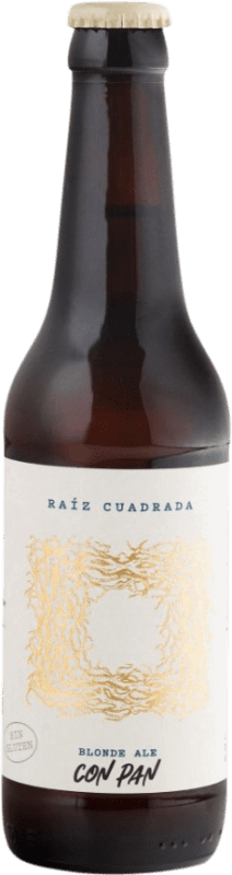 3,95 € 免费送货 | 啤酒 Raíz Cuadrada Ale, Blonde — 淡色啤酒 卡斯蒂利亚莱昂 西班牙 三分之一升瓶 33 cl