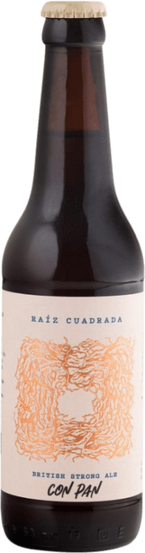 4,95 € 免费送货 | 啤酒 Raíz Cuadrada British Ale 卡斯蒂利亚莱昂 西班牙 三分之一升瓶 33 cl Strong — 浓烈