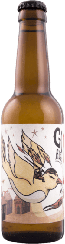 3,95 € Envio grátis | Cerveja Artesanas de Albacete Golden Ale Castela-Mancha Espanha Garrafa Terço 33 cl