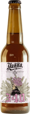 4,95 € 送料無料 | ビール Yakka 340 Tripel Malt — トリプルモルト カスティーリャ・ラ・マンチャ スペイン 1/3ボトル 33 cl