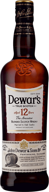 45,95 € Envio grátis | Whisky Blended Dewar's Reino Unido 12 Anos Garrafa 70 cl