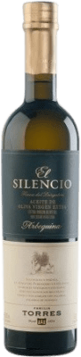 16,95 € Envío gratis | Aceite de Oliva Familia Torres El Silencio España Arbequina Botella Medium 50 cl