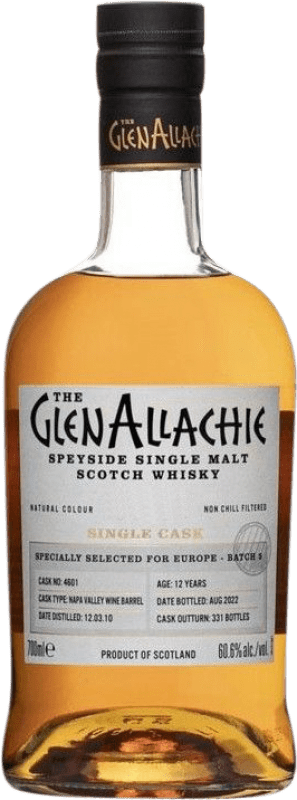 172,95 € Free Shipping | Vodka Glenallachie United Kingdom 12 Years Bottle 70 cl