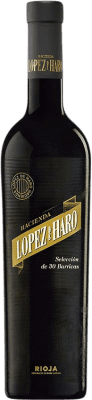 42,95 € Envío gratis | Vino Tinto Hacienda López de Haro 30 Barricas D.O.Ca. Rioja La Rioja España Tempranillo, Garnacha 75 cl