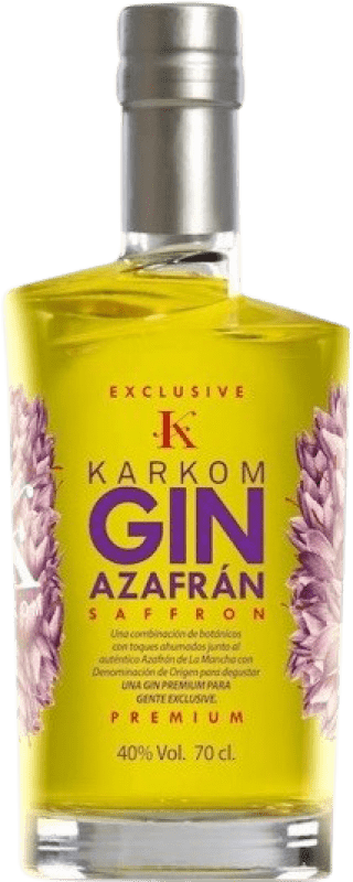 38,95 € 免费送货 | 金酒 Gin Karkom 卡斯蒂利亚 - 拉曼恰 西班牙 70 cl Azafrán — 藏红花