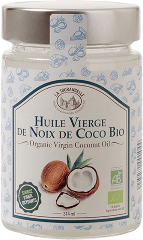 10,95 € Envío gratis | Aceite Vegetal La Tourangelle Estados Unidos Botellín Tercio 30 cl Coco