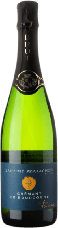 21,95 € Бесплатная доставка | Белое игристое Laurent Perrachon Blanc de Blancs A.O.C. Crémant de Bourgogne Бургундия Франция Chardonnay бутылка 75 cl