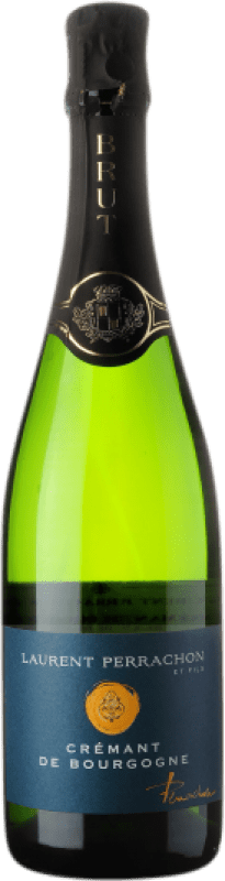 25,95 € Envio grátis | Espumante Branco Laurent Perrachon Blanc de Blancs A.O.C. Crémant de Bourgogne Borgonha França Chardonnay 75 cl
