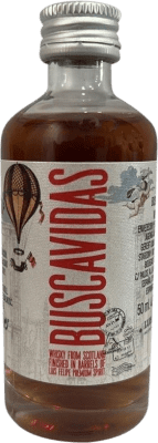 6,95 € Бесплатная доставка | Купажированный виски Rubio Buscavidas Luis Felipe Palomino Fino Sherry Cask Finish — Финишная выдержка в бочке Объединенное Королевство Мини-бутылка 5 cl