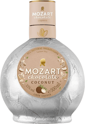 24,95 € Envio grátis | Creme de Licor Suntory Mozart Áustria Garrafa Medium 50 cl Chocolate, Coconut — Coco