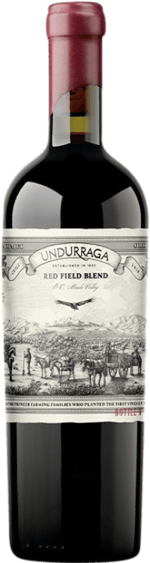 47,95 € Spedizione Gratuita | Vino rosso Undurraga Red Field Blend I.G. Valle del Maule Chile Tempranillo, Cabernet Sauvignon, Carignan, Malbec, Cinsault Bottiglia 75 cl