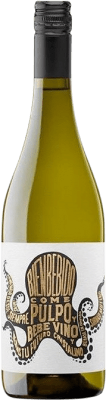 13,95 € Envío gratis | Vino blanco Vintae Bienbebido Pulpo La Rioja España Albariño Botella 75 cl