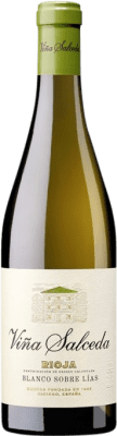 15,95 € Envio grátis | Vinho branco Viña Salceda Sobre Lías Blanco D.O.Ca. Rioja La Rioja Espanha Viura Garrafa 75 cl