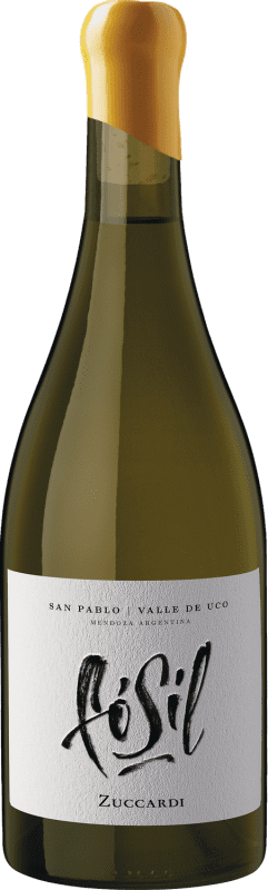 129,95 € Envío gratis | Vino Blanco Zuccardi Fósil Mendoza Argentina Chardonnay Botella 75 cl