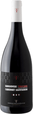 16,95 € Kostenloser Versand | Rotwein Baby Super Sangiovese Cabernet Sauvignon I.G.T. Toscana Toskana Italien Cabernet Sauvignon, Sangiovese Flasche 75 cl