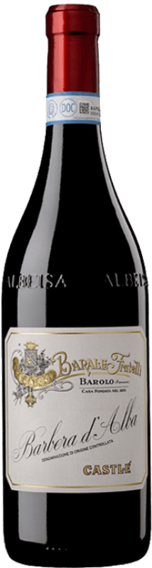 17,95 € 免费送货 | 红酒 Fratelli Barale Castlè D.O.C. Barbera d'Alba 意大利 Barbera 瓶子 75 cl