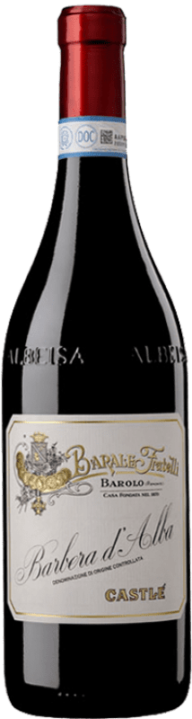17,95 € Бесплатная доставка | Красное вино Fratelli Barale Castlè D.O.C. Barbera d'Alba Италия Barbera — Барбера Бутылка 75 cl