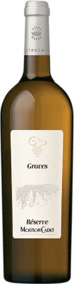 14,95 € Kostenloser Versand | Weißwein Barons de Rothschild Mouton Cadet Blanc Reserve A.O.C. Graves Frankreich Sauvignon Weiß, Sémillon Flasche 75 cl