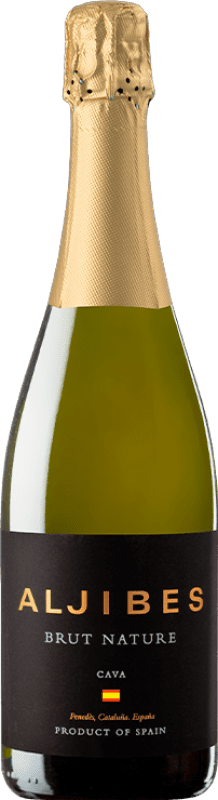 9,95 € Free Shipping | White Sparkling Wine Los Aljibes Brut Nature D.O. Cava Catalonia Spain Macabeo, Xarel·lo, Parellada Bottle 75 cl