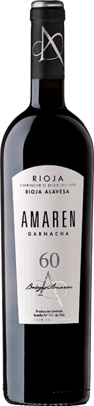 39,95 € Envio grátis | Vinho Tinto Amaren Monovarietal 60 D.O.Ca. Rioja La Rioja Espanha Garnacha — Grenache 75 cl
