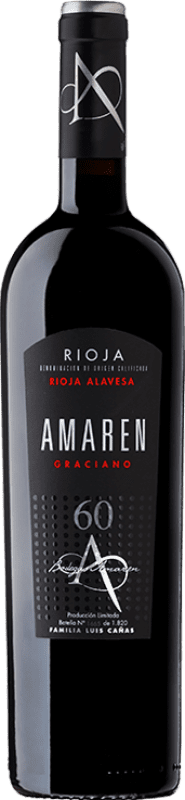 85,95 € Free Shipping | Red wine Amaren Monovarietal 60 D.O.Ca. Rioja The Rioja Spain Graciano Bottle 75 cl