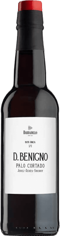 121,95 € 免费送货 | 红酒 Barbadillo Don Benigno Palo Cortado D.O. Jerez-Xérès-Sherry 安达卢西亚 西班牙 Palomino Fino 半瓶 37 cl